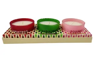 Christmas Candle Set Christmas Eve Christmas Day Boxing Day Scented Candles 23H