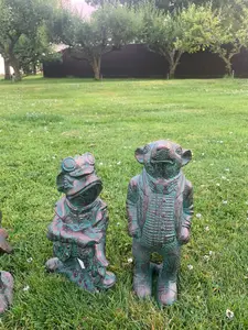 Wind in the Willows Riverbank Set Garden Home Statue Ornament Cast Aluminium