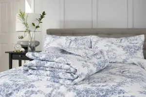 The Lyndon Company Toile De Jouy  Duvet Cover Blue