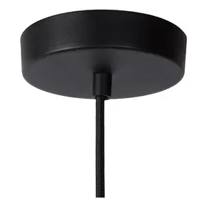 Lucide Lionel Modern Pendant Light 6.5cm- 1xE27 - Black