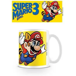 Super Mario Bros 3 Mug White/Yellow/Blue (One Size)