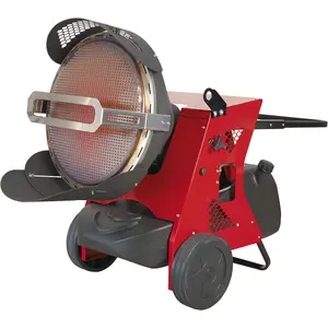 High-Efficiency Infrared Multi-Fuel Heater for Paraffin, Kerosene, and Diesel - 45.5 kW with Wheels