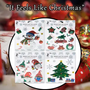 Christmas Stickers 1 x Varied Design 21cm x 21cm Christmas Themed