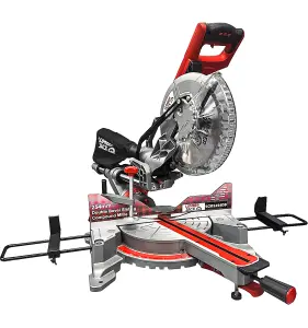 Lumberjack 10" Mitre Saw Double Bevel Sliding Compound Action with Laser