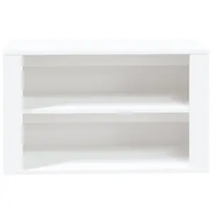 Berkfield Shoe Rack White 75x35x45 cm Engineered Wood