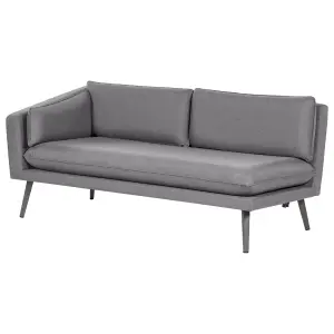 Outdoor Upholstered Sofa Garden Sofa LORETELLO Polyester Grey 4 Seater