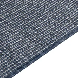 Outdoor Flatweave Rug 200x280 cm Blue