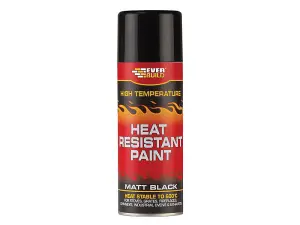 Everbuild Heat Resistant Paint 400ml for High Temperatures