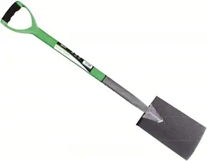 Border Spade Green Garden Heavy Duty Gardening Soil Lawn Lightweight Snow Farm Soft Plastic Handle Grip Carbon Steel