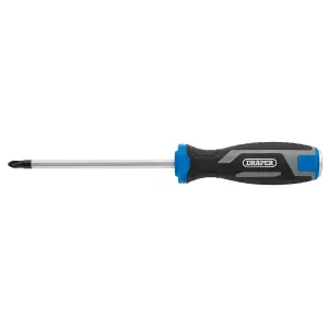 Draper Pound Thru Phillips Soft Grip Screwdriver, PH2 x 125mm 13444