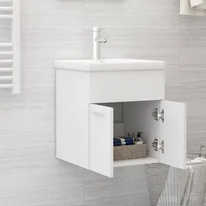 Berkfield Sink Cabinet White 41x38.5x46 cm Engineered Wood