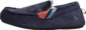 Original Penguin Mens Bedhead Slippers Navy - Size 12