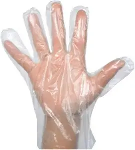 450 X Plastic Disposable Gloves Polythene Protective Catering Clear Hairdressing