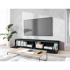 Doyal Tv Stand for Tvs up to 78 " Black Marble