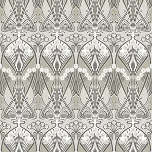 Galerie Arts and Crafts Brown Patterned Wallpaper