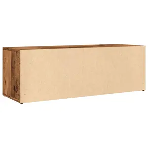 Berkfield Shoe Storage Bench Old Wood 105x35x35 cm Engineered Wood