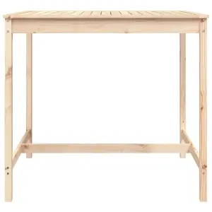 Berkfield Garden Table 121x82.5x110 cm Solid Wood Pine