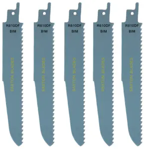 5x Saxton R610DF Reciprocating Saw Demolition Blades Wood Metal