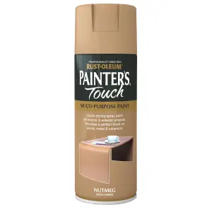 Rust-Oleum Painter's Touch Nutmeg Satinwood Multi-surface Decorative spray paint, 400ml