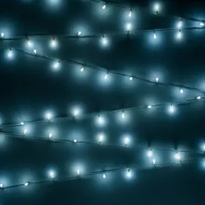 ValueLights Bubble White Outdoor String Lights