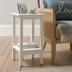 Cotswold Essentials Pure White Side Table