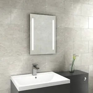 Rinse Bathrooms 700 x 500 mm Battery Illuminated LED Mirror