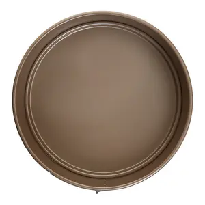 Interiors by Premier Non-Stick Springform Cake Tin, Champagne Finished Carbon Steel Round Cake Pan with Removeable Bottom