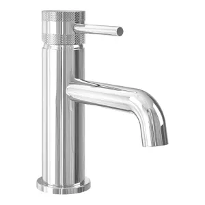 Bathroom Basin Mono Mixer Tap Pillar Mounted Solid Brass - Chrome