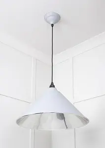 Smooth Nickel Hockley Pendant in Birch