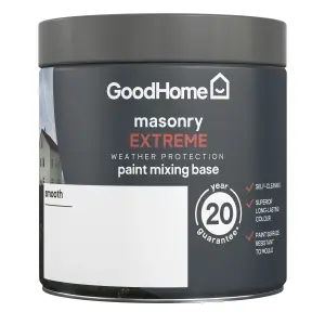 GoodHome Extreme Exterior Masonry Matt Emulsion, Base A, 236ml Tester pot