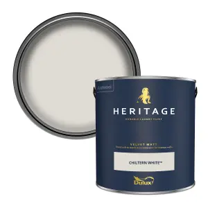 Dulux Trade Heritage Chiltern White Velvet matt Wall paint, 2.5L