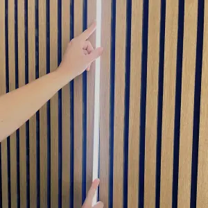 LED strip lights for Acoustic slat wall panels  - Cool Tone 1 Pack 2.4m