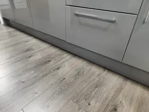 Tradeline Kitchen Plinth Pale Grey Supermatt Finish 2.7mtr Long 150mm Wide 18mm Thick