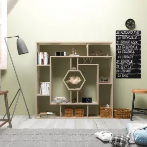 Decorotika Labrina Geometric Design Bookcase