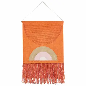 Fabric Wall Hanging KAMALIA Cotton Orange