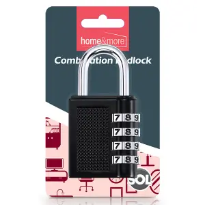 4 Digit Combination Padlock with Code, Locker Padlocks, Padlock for Gym Locker, Coded Padlock, Pad Lock, Suitcase Lock