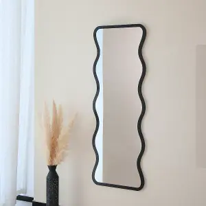 Amsterdam Mirror in Black Weather Resistant