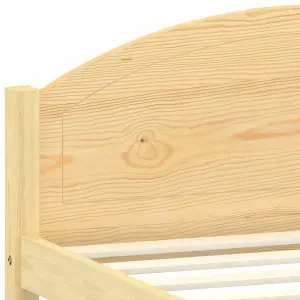 Berkfield Bed Frame Solid Pine Wood 120x200 cm