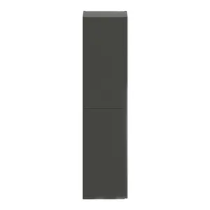 GoodHome Levanna Tall deep Matt Grey Double Bathroom Column cabinet (H)160cm (W)40cm