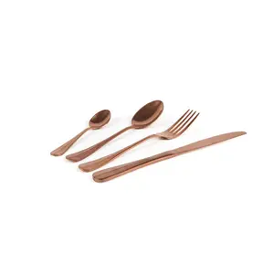 Excelsa 24 Piece Stainless Steel Cutlery Set , Service for 6 (Set of 6) Copper