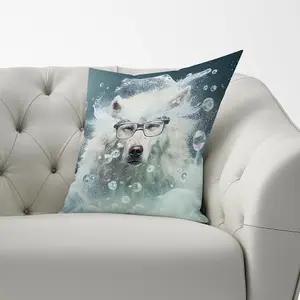 White Wolf Splashart Cushions 60cm x 60cm