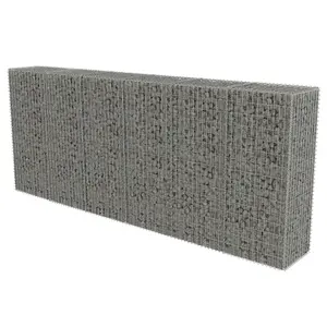 Berkfield Gabion Wall with Covers Galvanised Steel 300x50x150 cm