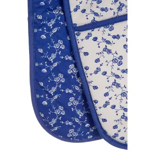 Maison by Premier Blue Rose Double Oven Glove