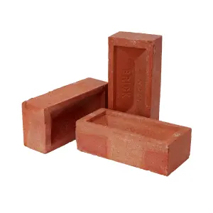 LBC Rough Red Frogged Common brick (L)215mm (W)102.5mm (H)65mm