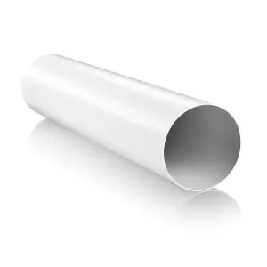 Plastic Circular Solid Ducting 100mm dia x 350mm long