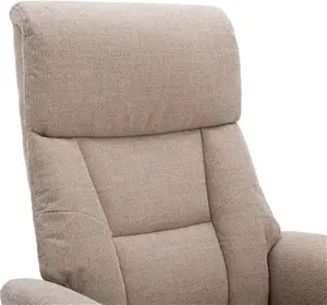 Dunelm Whitham Swivel Recliner Chair, Industrial, Natural Whitham, Textured Weave Fabric