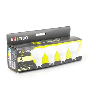 4PacK LED 5W Gu10 Bulbs Warm White