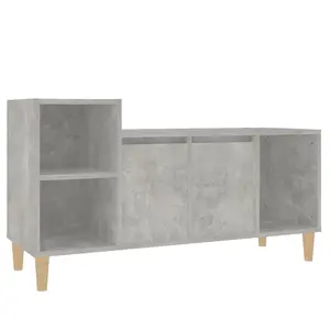 Berkfield TV Cabinet Concrete Grey 100x35x55 cm Engineered Wood