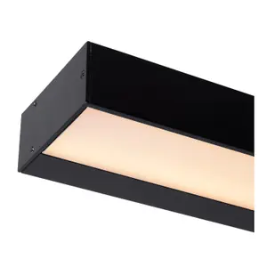 Lucide Alexa Modern Wall Light Bathroom - LED - 1x8W 3000K - IP44 - Black