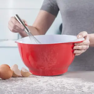 Zeal Melamine 4 litre Mixing Bowl 23cm, Red